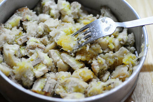 Vazhakkai Podimas-Raw Banana Podimas Recipe