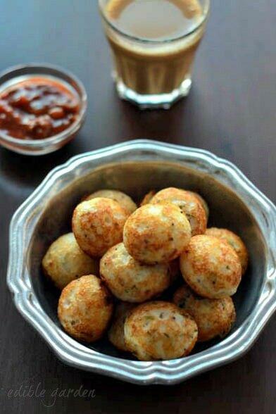 Quick and easy Indian Snack Recipes - Masala Paniyaram