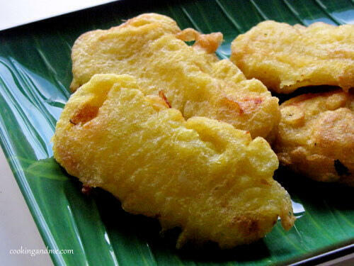 quick and easy indian snack recipes - pazham pori banana fritters