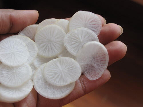 Sliced Indian Radish