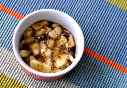 Banana Chocolate Hazelnut Crumble