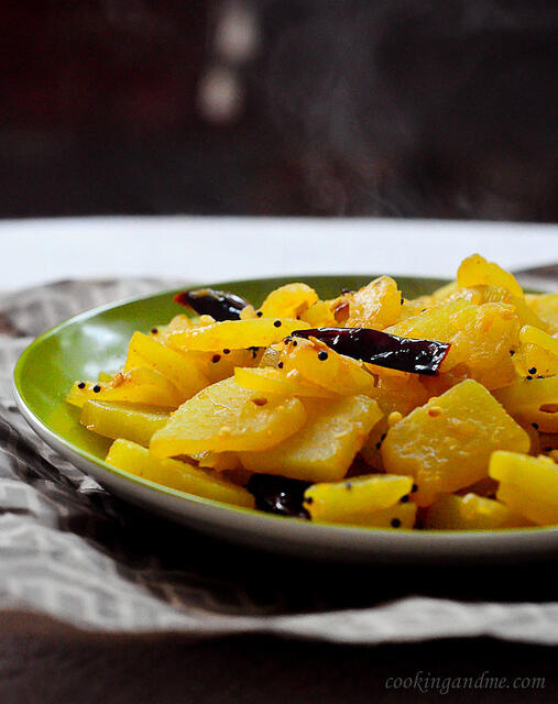 raw papapa stir fry / kaplanga mezhukkupuratti