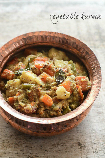 vegetable kurma veg korma recipe