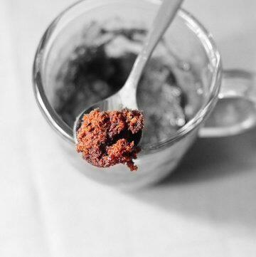 Chocolate mug cake recipe