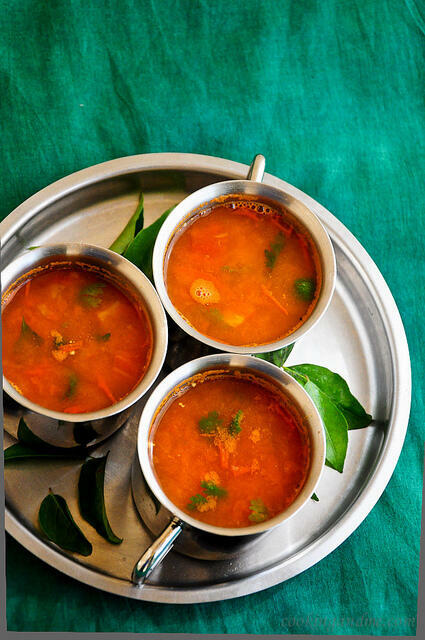 tomato juice rasam recipe, easy juice rasam recipe