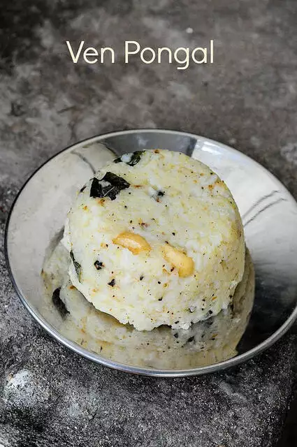 ven pongal or khara pongal recipe