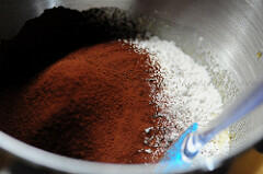 Dark Chocolate Fudge Doughnut Cakes Recipe