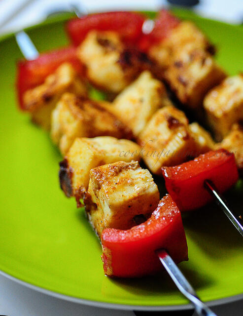 Paneer Tikka | Tandoori Paneer Tikka on Stove Top