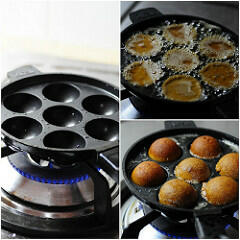 Unni Appam-Unniyappam-Neyyappam-Appam Recipe (with Rice Flour)