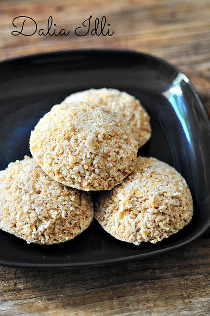 Dalia Idli-Broken Wheat Idli-Cracked Wheat Idli Recipe