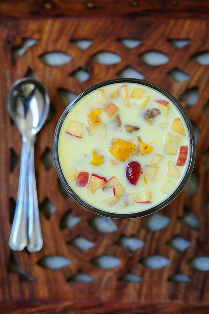 Fruit Custard Recipe, Fruit Salad with Custard Sauce Fruit Custard Recipe-Fruit Salad Recipe with Custard Sauce
