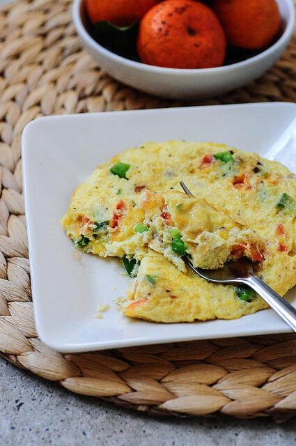 Masala Omelette Recipe - Indian Omelet Recipe