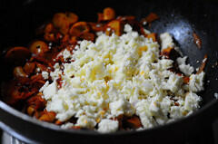 dingri dolma-mushroom paneer curry