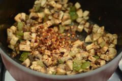 how to make indian mushroom fried rice recipe-5