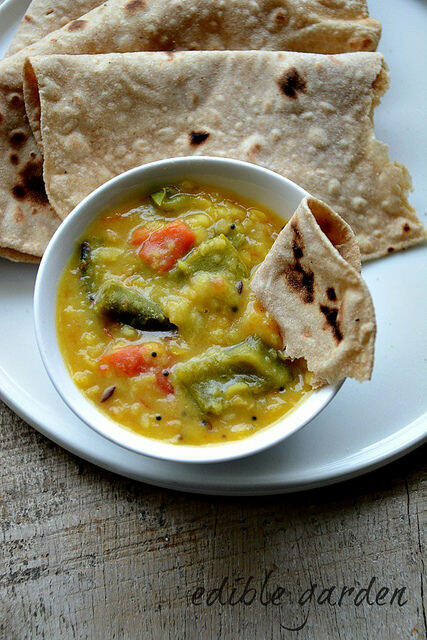 Tomato Capsicum Dal Recipe - Tomato Dal (no Onion no Garlic) capsicum tomato dal recipe-dal with tomatoes and capsicum-6