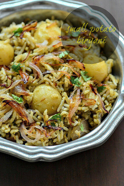 baby potato biryani recipe