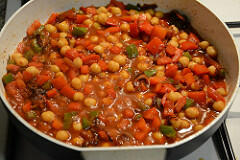 chana capsicum curry recipe-6