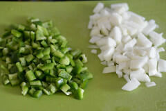 capsicum besan sabji, capsicum zunka recipe