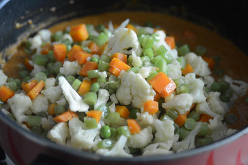 mughlai vegetable korma, how to make mughlai vegetable korma