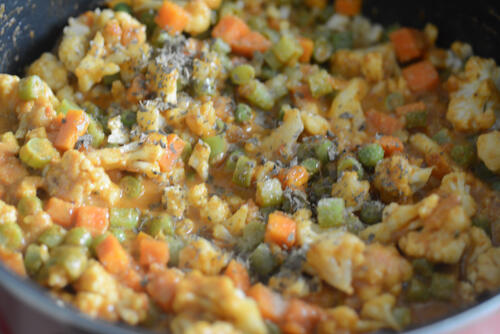 mughlai vegetable korma, how to make mughlai vegetable korma