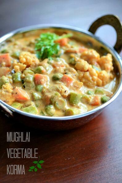 mughlai vegetable korma recipe 