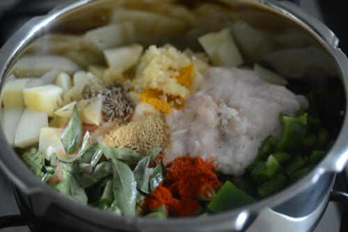 aloo beans recipe, how to make pressure cooker aloo beans (opos recipe) aloo beans recipe, how to make pressure cooker aloo beans (opos recipe)