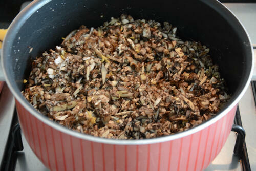 banana flower thoran, how to make banana flower thoran recipe