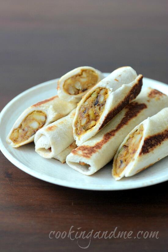 bread potato rolls recipe, bread rolls with spicy potato filling