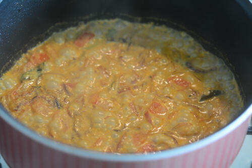 egg curry with coconut milk, coconut milk egg curry recipe