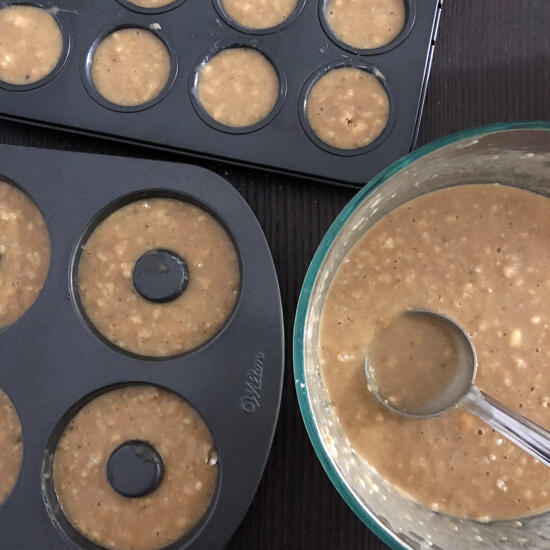 banana oats atta muffins for baby, toddlers