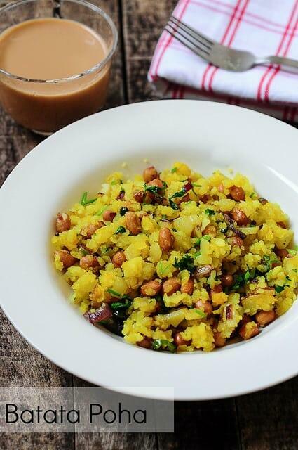batata poha or potato poha recipe
