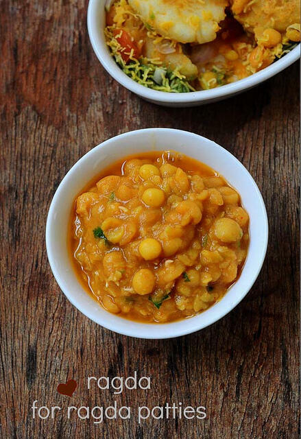 ragda for ragda patties step by step recipe