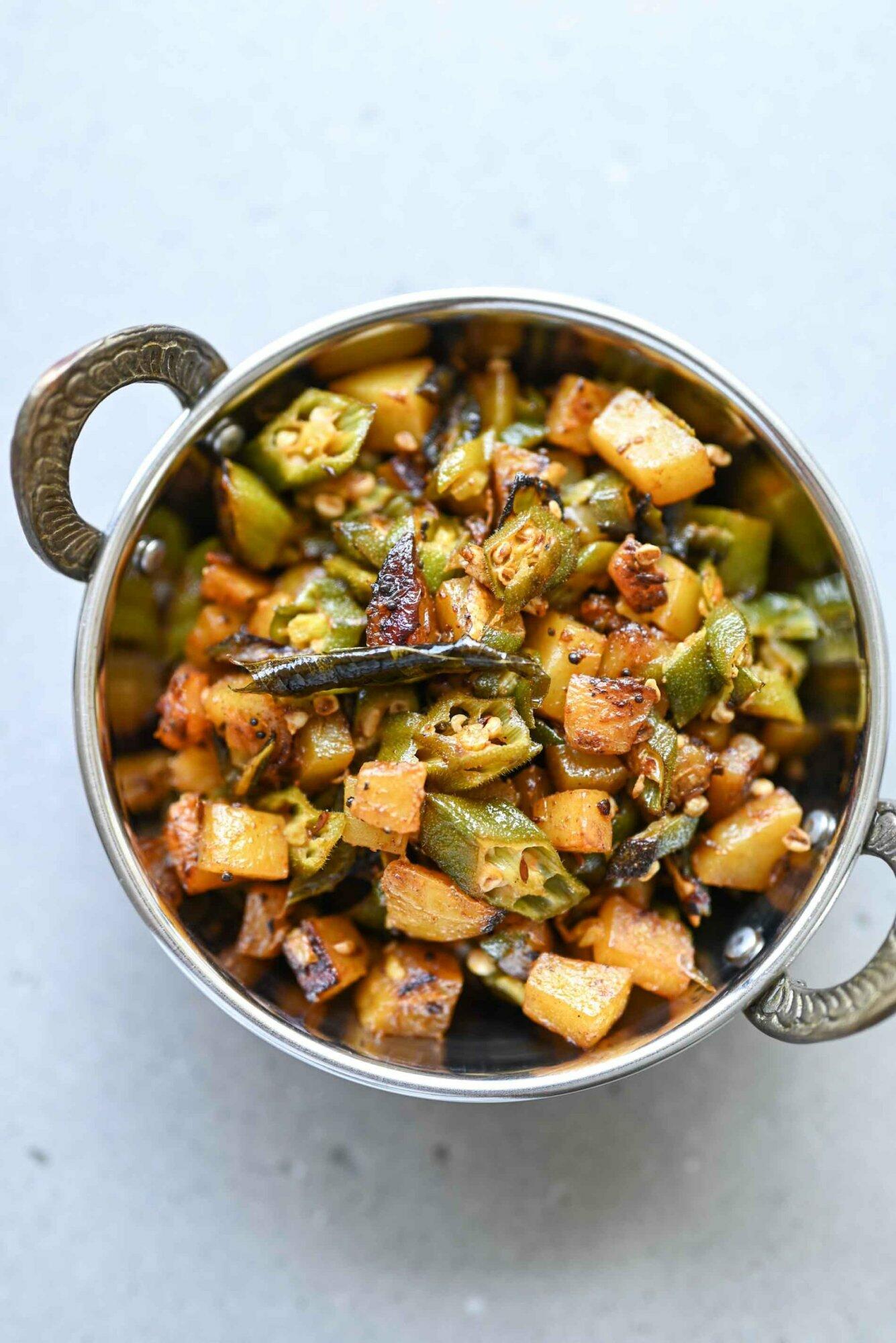 aloo bhindi recipe