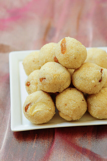 rava laddu or rava ladoo recipe